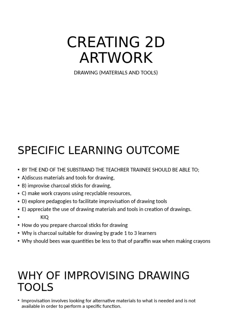 Creating 2d Artwork | PDF