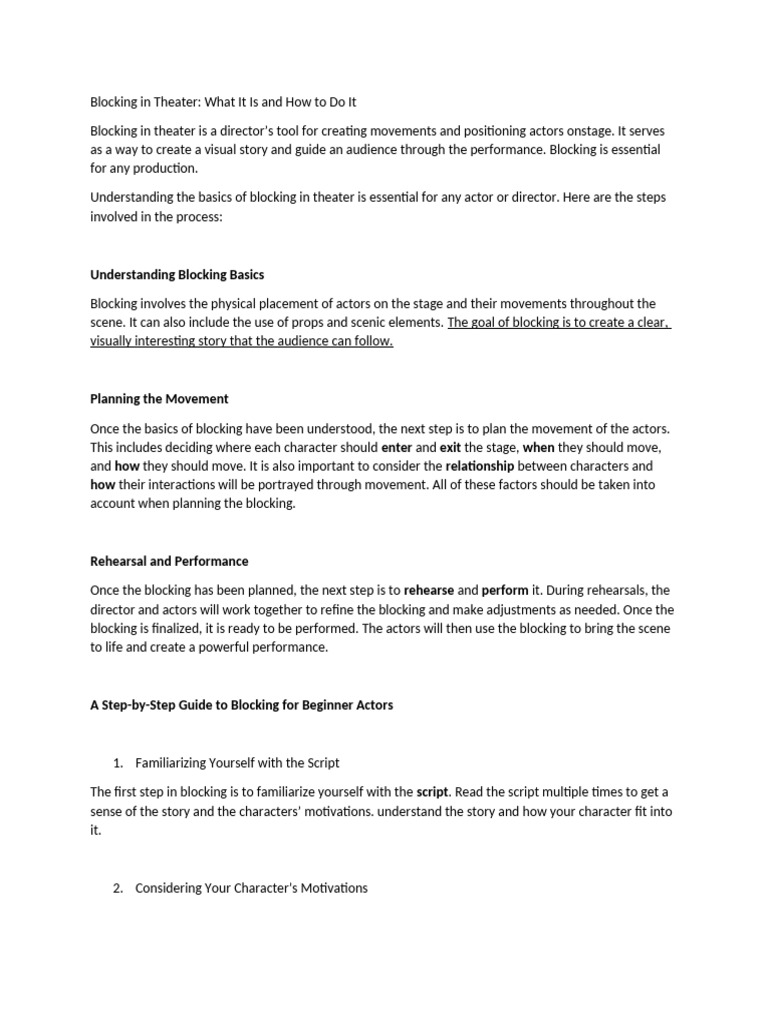 Blocking | PDF