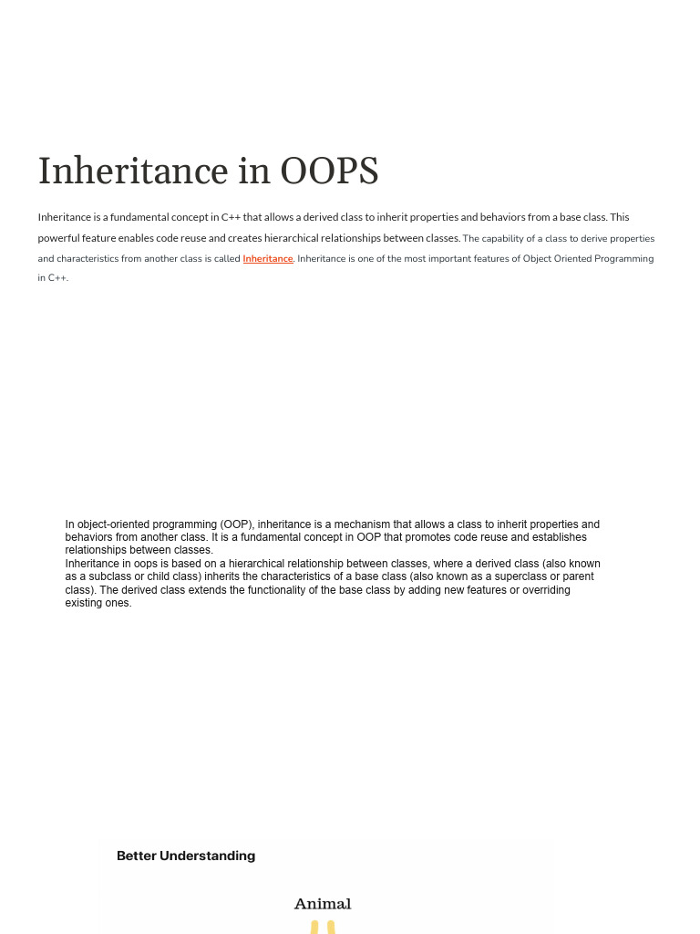 Inheritance and Polymorphism In-C++ | PDF