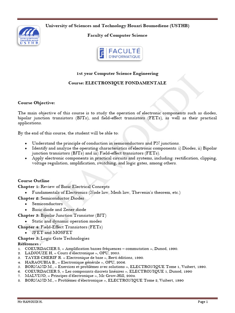 Course ELN IGE INFO Chapter3 Bipolar Transistor | PDF | Bipolar ...