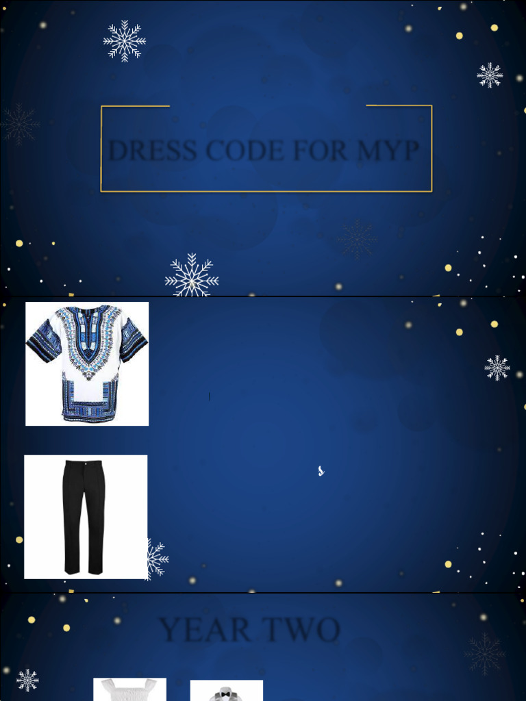 Myp Dress Code | PDF