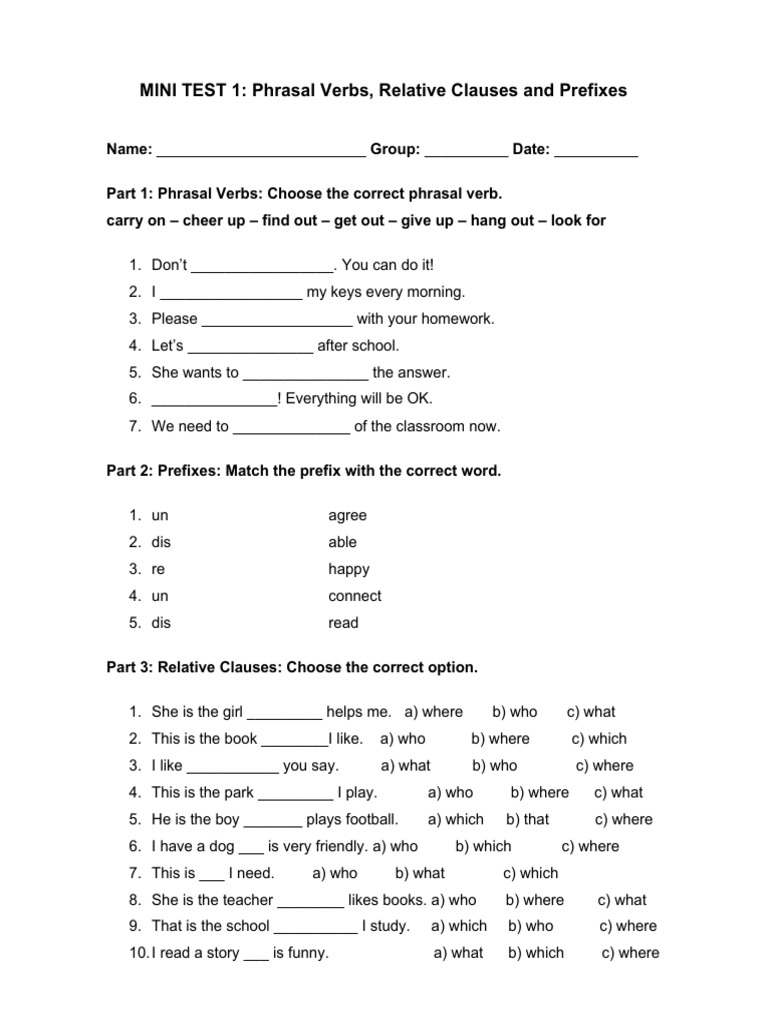 Mini Test 1 | PDF