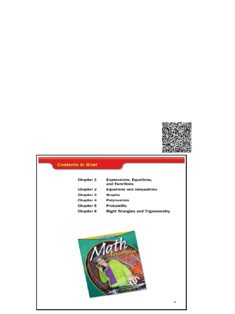 Glencoe McGraw Hill Math Triumphs Foundations For Algebra 2 Spiral ...