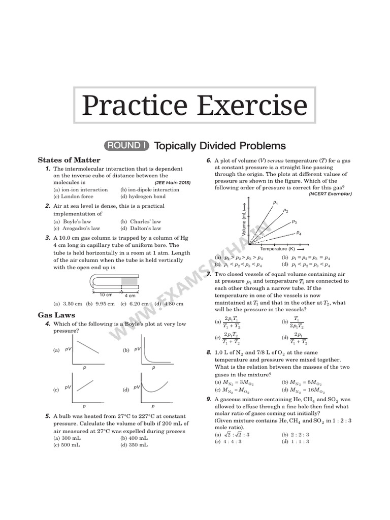 Gaseous State | PDF