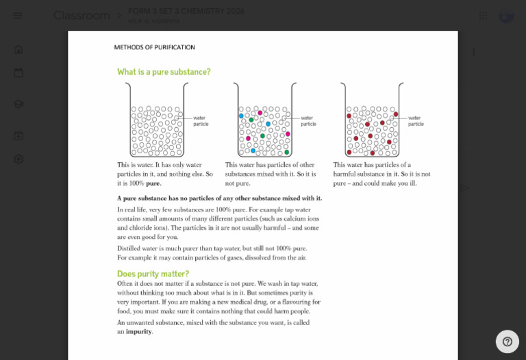 Methods of Purification Notes | PDF