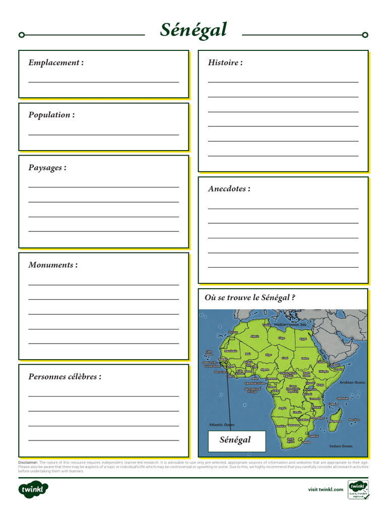 T G 1664275544 Senegal Fact File Template Ver 2 | PDF