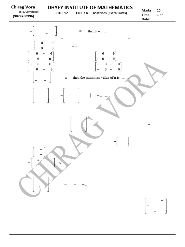 Ch.3 Extrasums T-A Detailed Solution | PDF