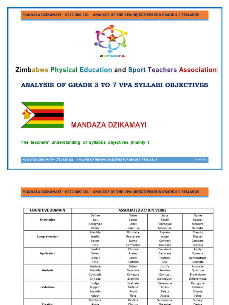 Vpa Objectives Presentation | PDF