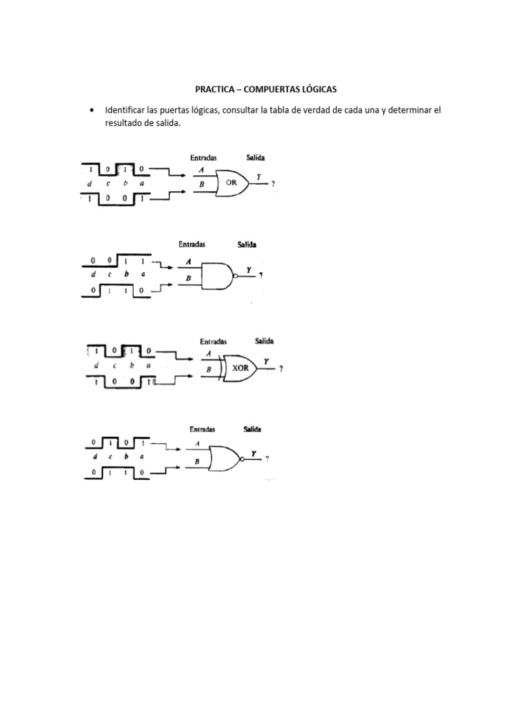 Practica Compuertas | PDF