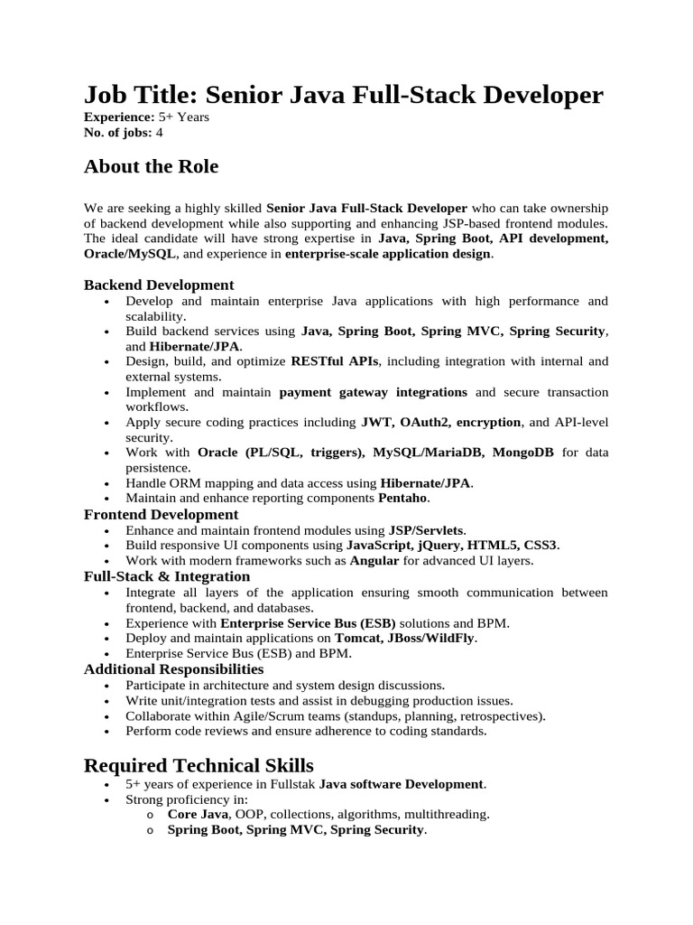 Fullstack Developer V1 | PDF