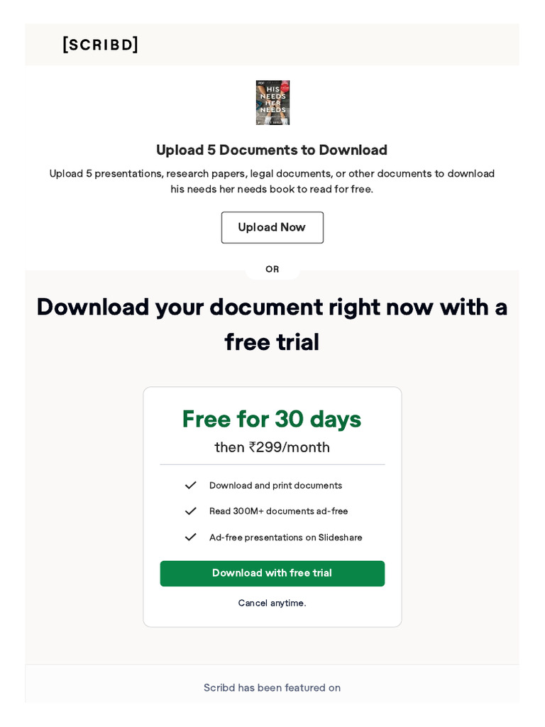 Choose A Plan - Scribd | PDF