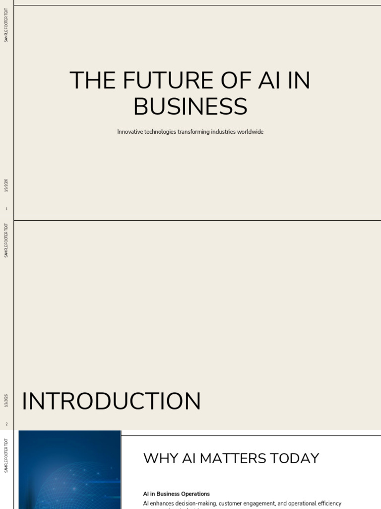 AI Business Presentation | PDF