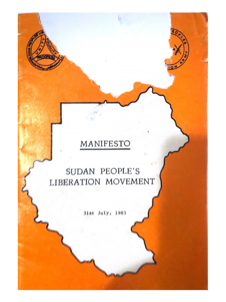 SPLM Manifesto July 1983 | PDF