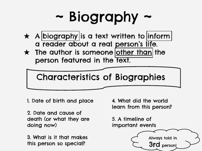 BiographyAnchorChart 1 | PDF