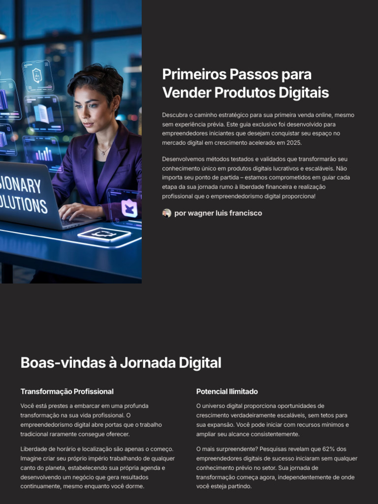 12e02c876ab24f1 Primeiros Passos para Vender Produtos Digitais | PDF