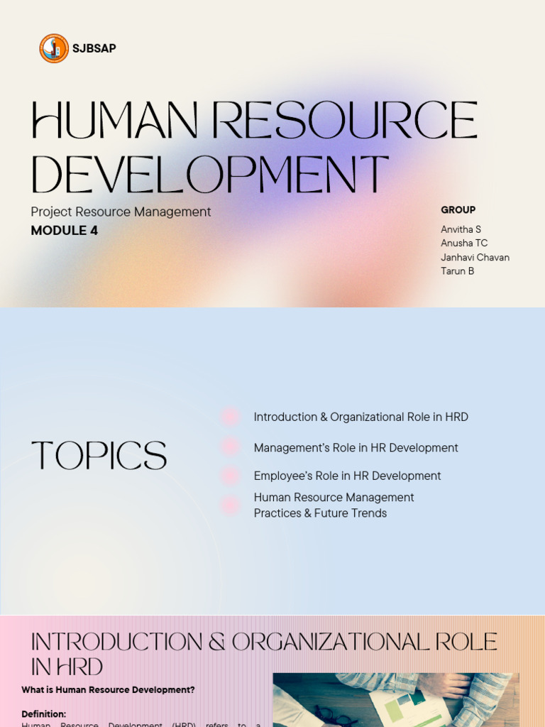 M4a-Human Resource Development | PDF