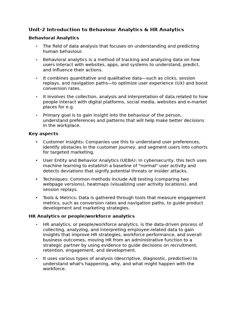 Unit 2 Handout 13th Feb 2026 | PDF | Analytics | Performance Indicator