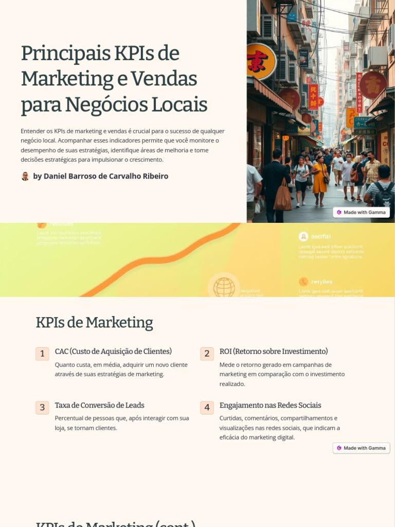 Principais KPIs de Marketing e Vendas para Negocios Locais | PDF ...