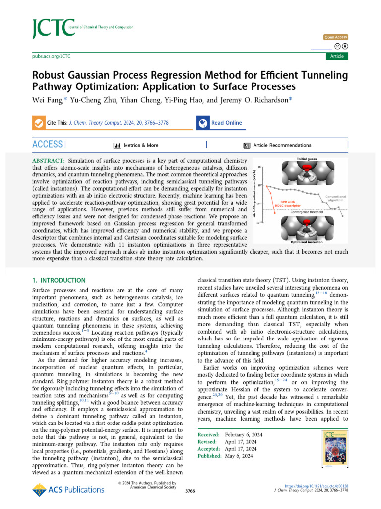 Fang Et Al 2024 Robust Gaussian Process Regression Method For Efficient ...