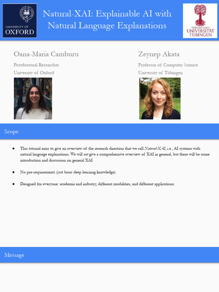 Natural-XAI Explainable AI With Natural Language Explanations | PDF