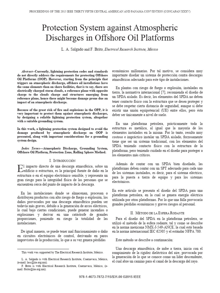 Paper_Protection System against Atmospheric Discharges in Offshore Oil ...
