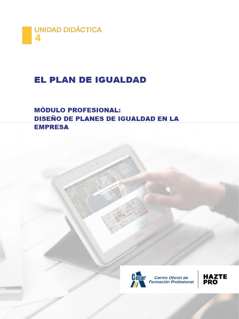 UD4 El Plan de Igualdad | PDF