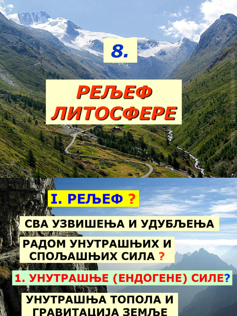 8 Reljef Litosfere | PDF