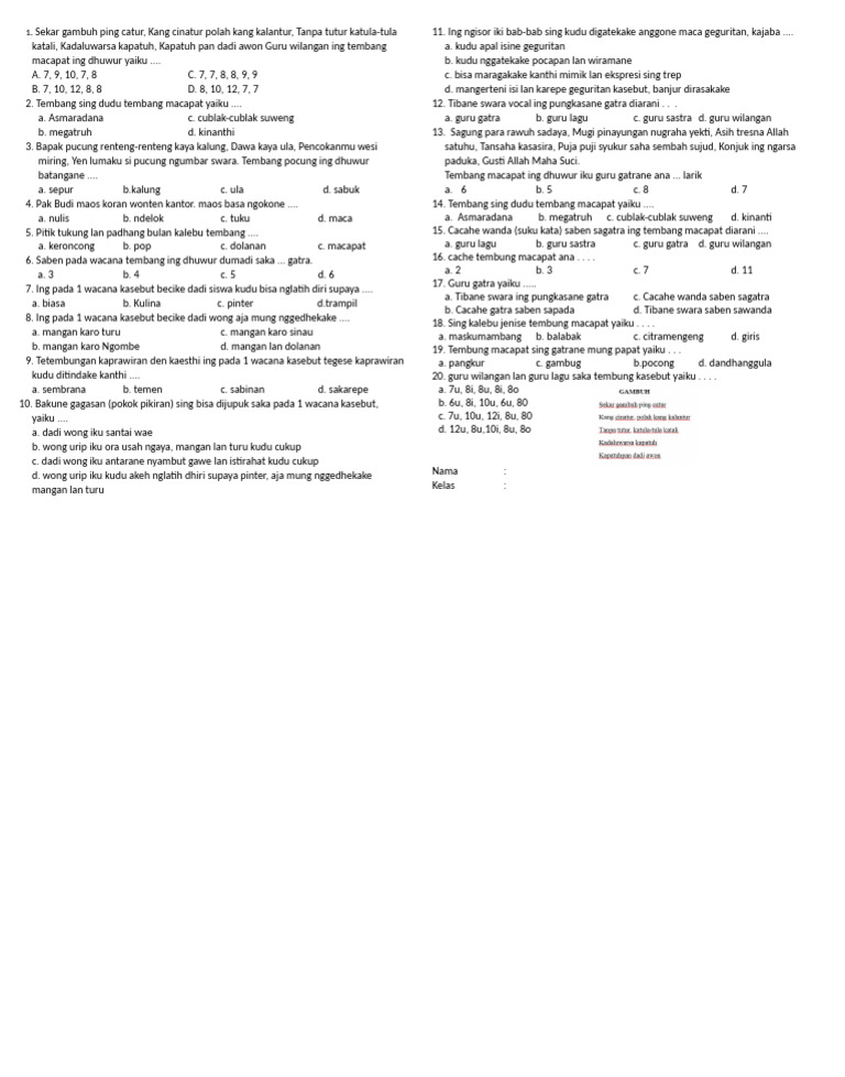Bhs Jawa | PDF