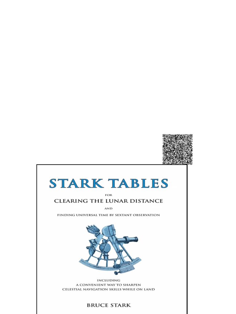 Stark Tables For Clearing The Lunar Distance and Finding Universal Time ...