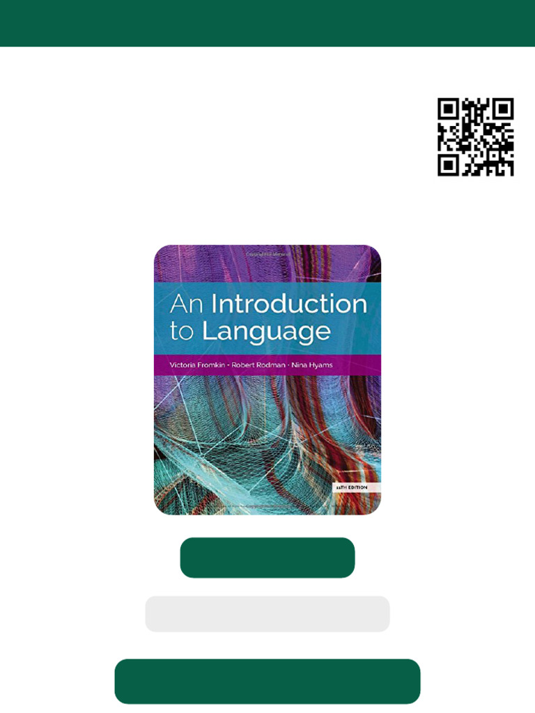 An Introduction To Language 11th Edition Victoria Fromkin Ebook