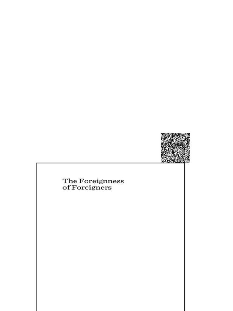 (Ebook) The Foreignness of Foreigners: Cultural Representations of The ...