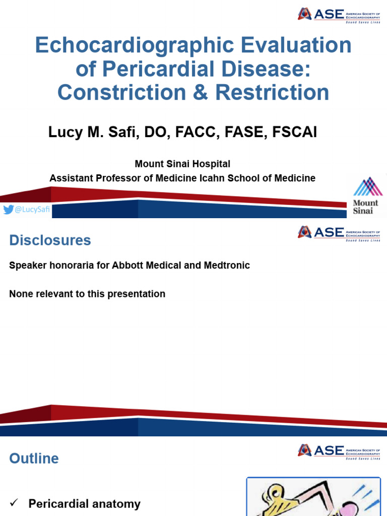 Constriction and Restriction Safi | PDF | Diastole | Echocardiography