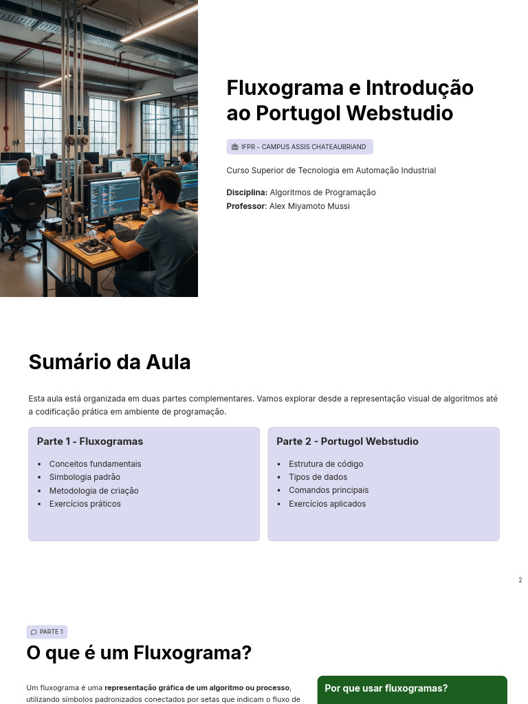 Algoritmos de Programacao - Semana 2 - 03-03-2026 | PDF | Algoritmos ...