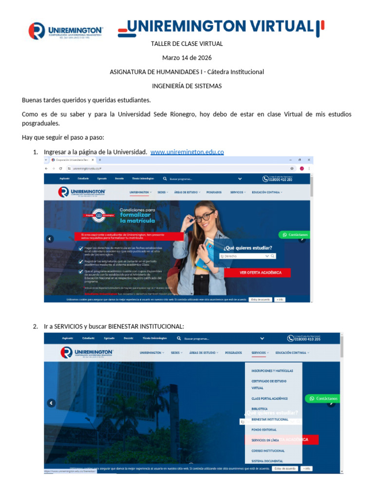 Taller de Clase Virtual | PDF