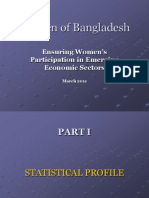 Women of Bangladesh Employment Power Point March 2011
