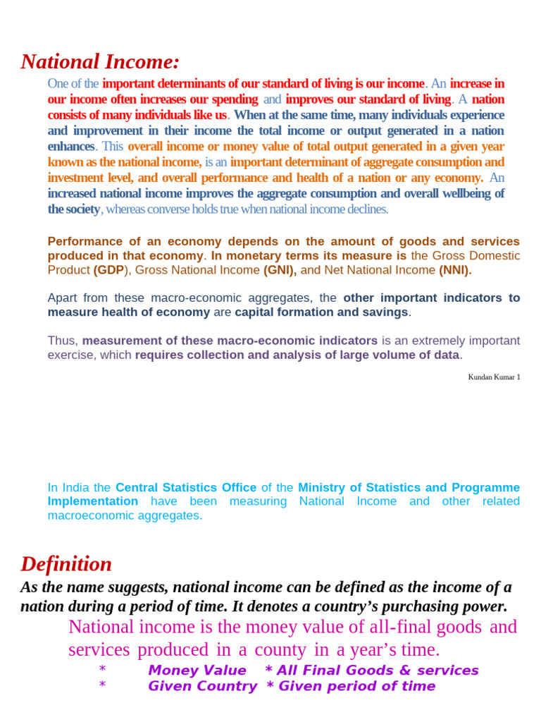 National Income | PDF