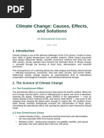 Climate Change: Causes, Effects, Solutions | PDF | Climate Change ...