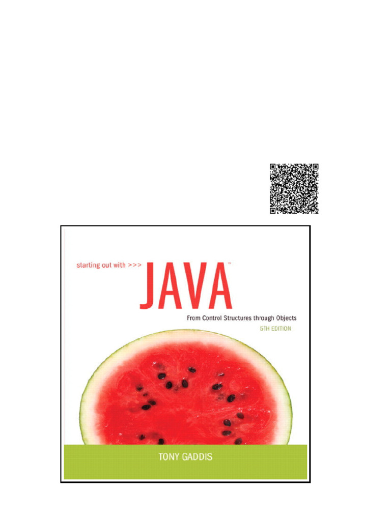 Starting Out With Java From Control Structures Through Objects ...