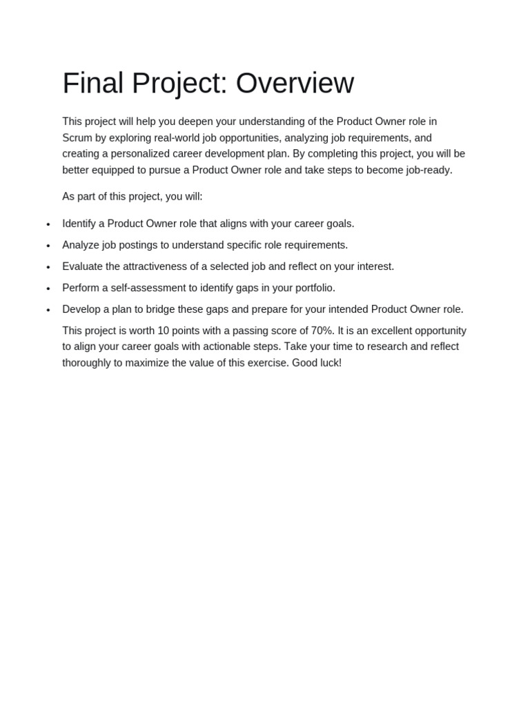 Final Project PO | PDF