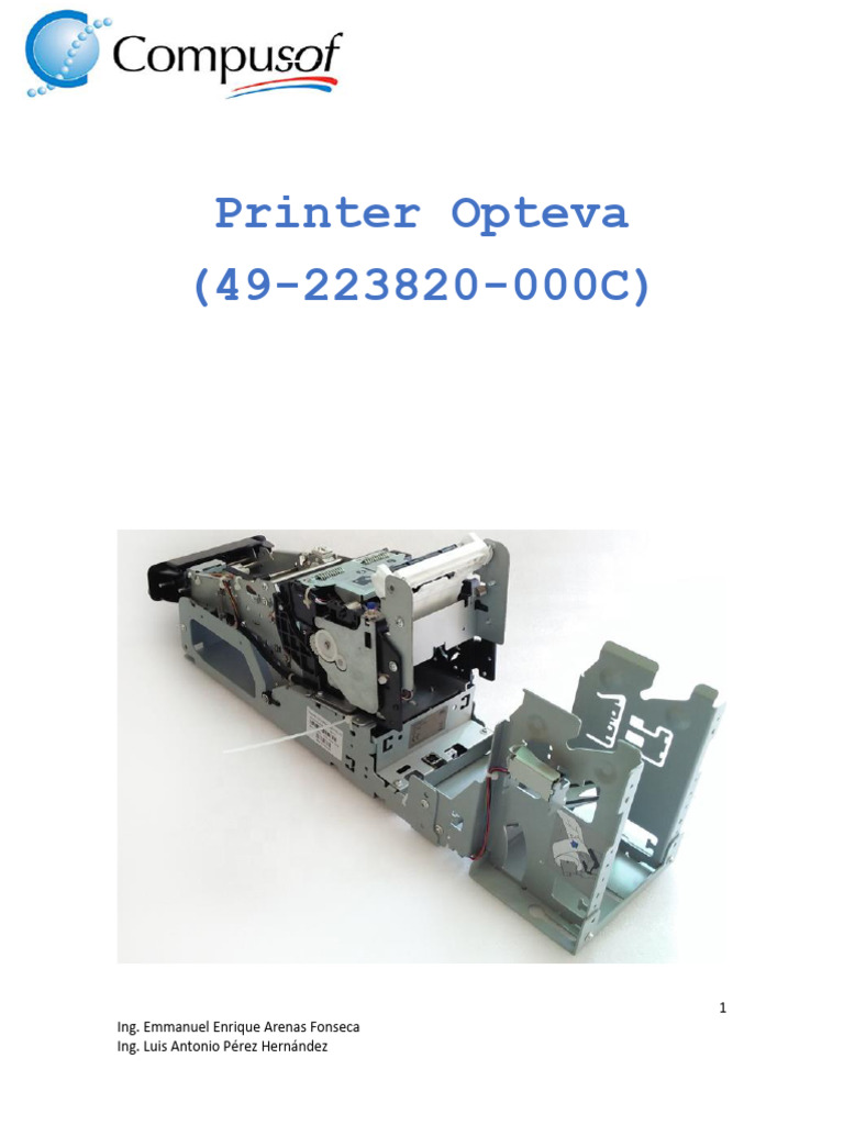 Printer Opteva 49-223820-000a | PDF
