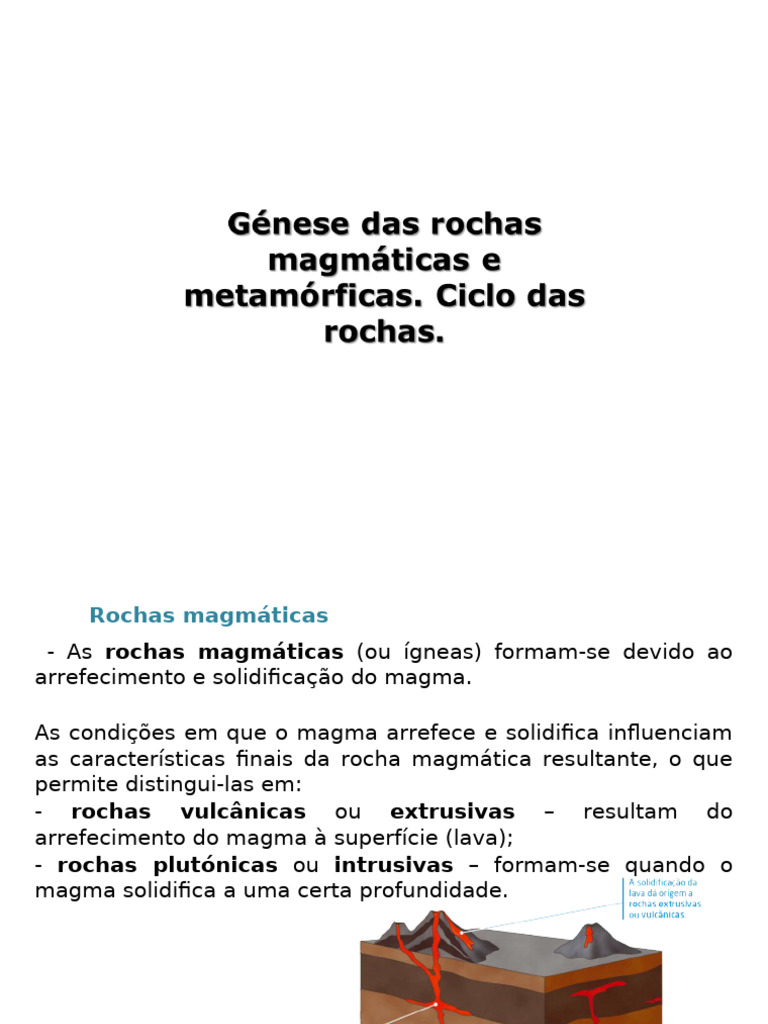 Rochas Magmáticas e Metamórficas | PDF
