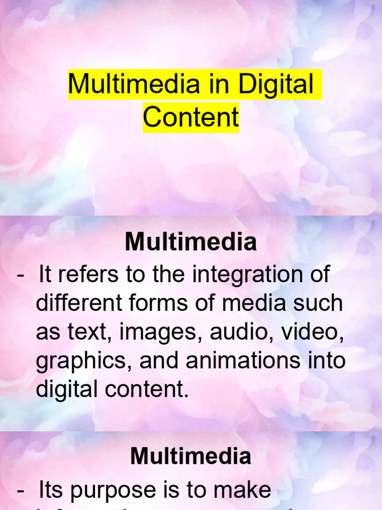Multimedia and Interactivity in Digital Content | PDF | Multimedia ...