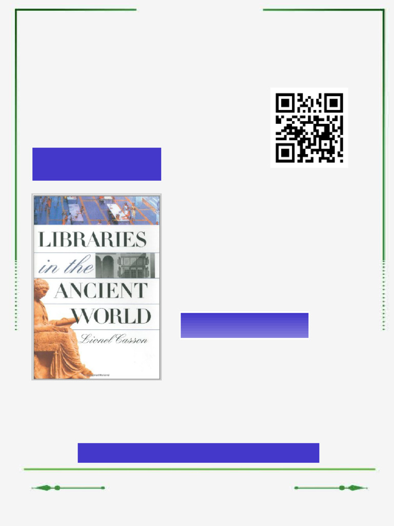 Libraries in The Ancient World 1st Edition Lionel Casson Ebook Testbank ...