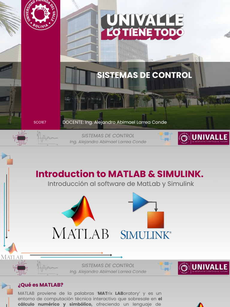 W2 Introducción A MatLab Y Simulink | PDF