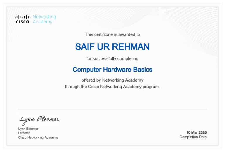 Computer Hardware Basics Certificate Saif1919635 Gmail Com 2d616ee2 ...