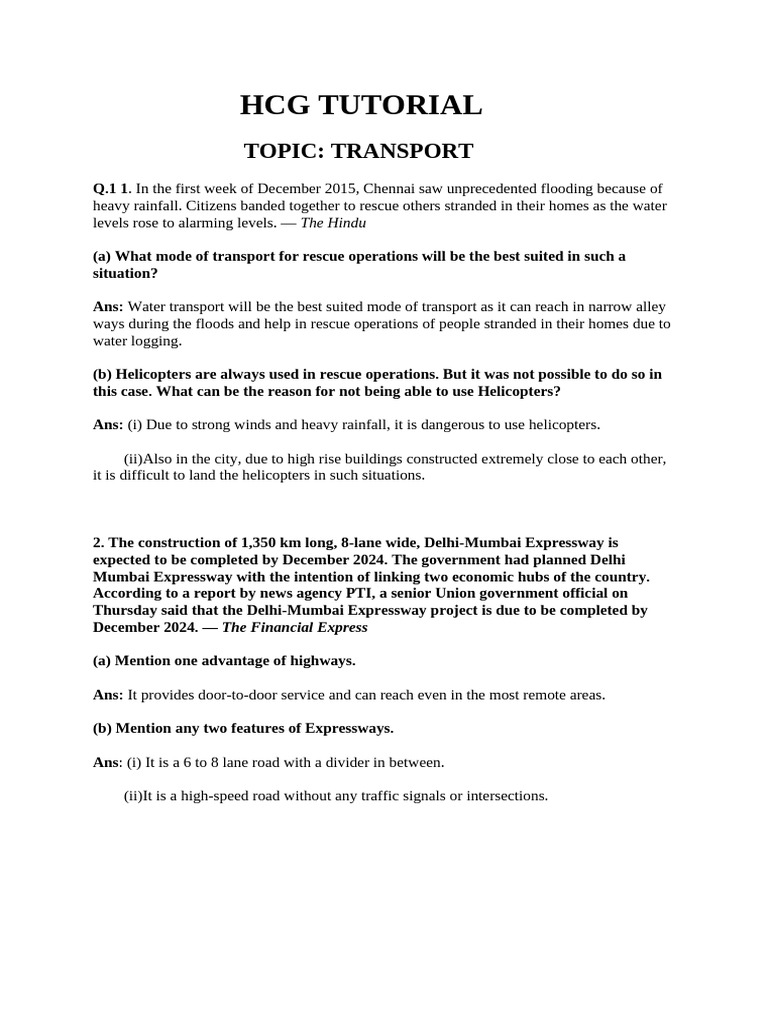 Transport | PDF
