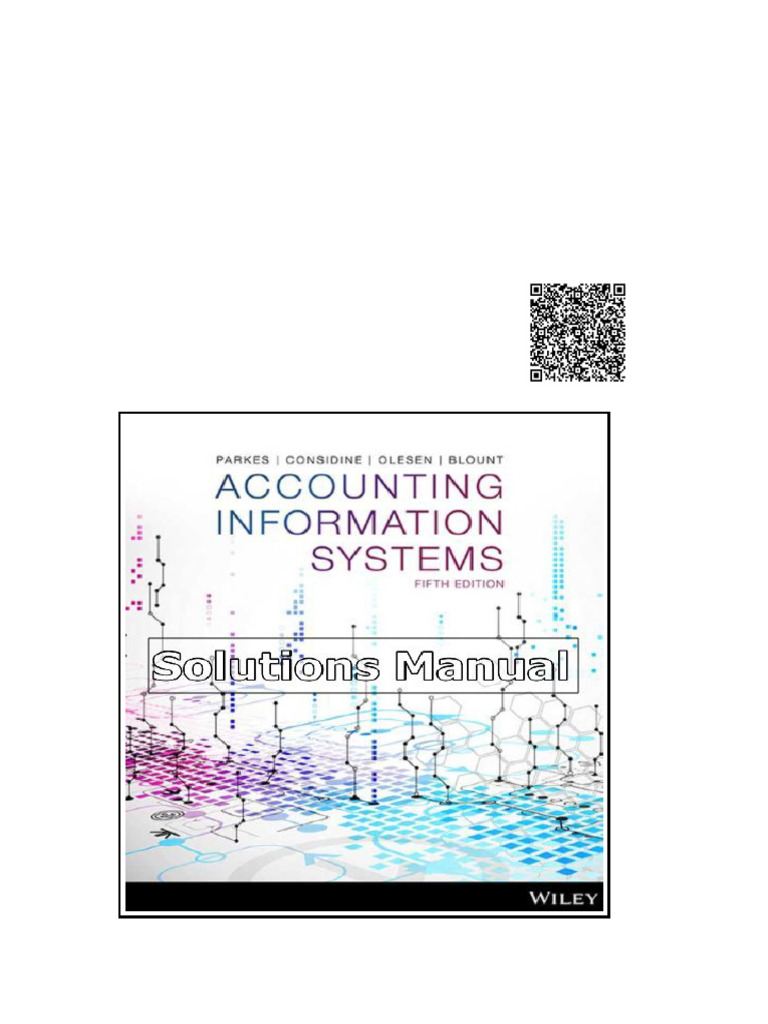 Accounting Information Systems 5th Edition Parkes Solutions Manual ...