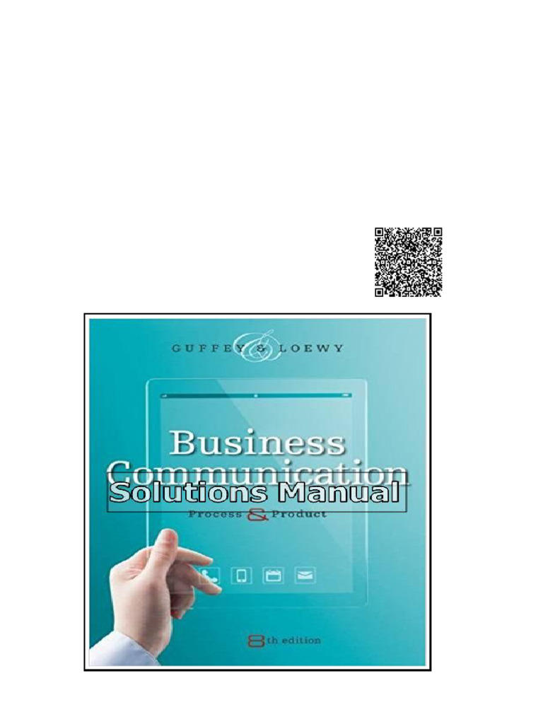 Business Communication Process and Product 8th Edition Guffey Solutions ...