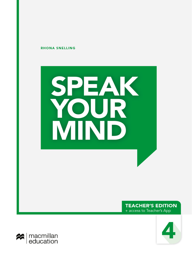 Speak Your Mind 4 | PDF