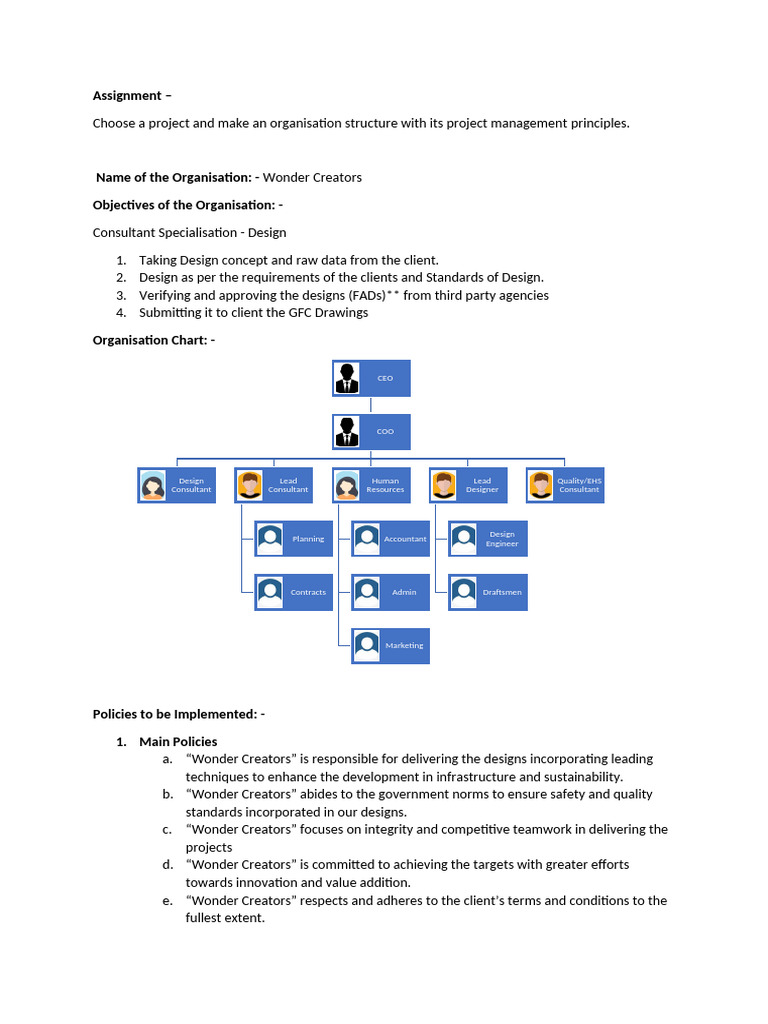CPM Assignment 1 - Consultant | PDF